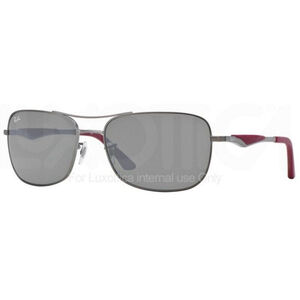 RAY-BAN RB 3515 029-6G GUNMETAL/berry‎ Red With Case